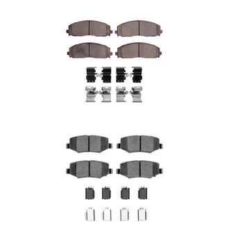 R1 Concepts® - Ceramic Front and Rear Brake Pad Set