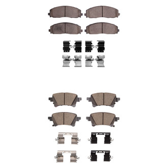 R1 Concepts® - Ceramic Front and Rear Brake Pad Set