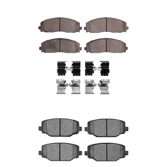 R1 Concepts® - Ceramic Front and Rear Brake Pad Set