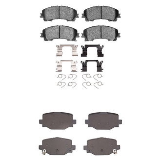 R1 Concepts® - Ceramic Front and Rear Brake Pad Set