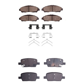 R1 Concepts® - Ceramic Front and Rear Brake Pad Set