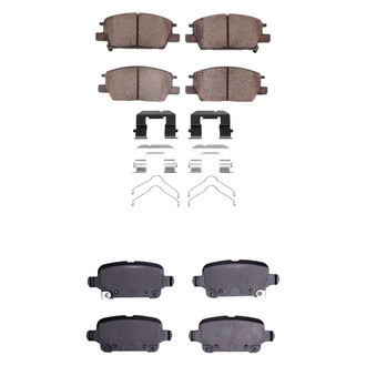 R1 Concepts® - Ceramic Front and Rear Brake Pad Set