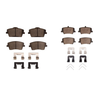 R1 Concepts® - Ceramic Front and Rear Brake Pad Set