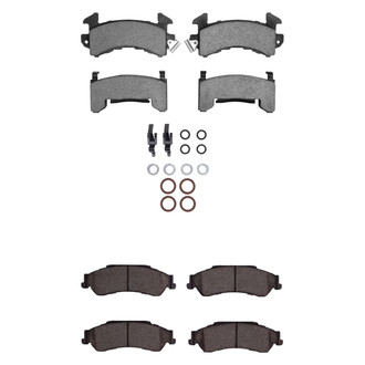 R1 Concepts® - Semi-Metallic Semi-Metallic Front and Rear Brake Pad Set