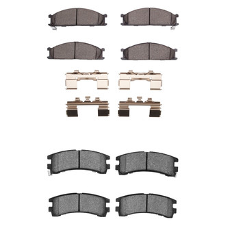 R1 Concepts® - Semi-Metallic Semi-Metallic Front and Rear Brake Pad Set
