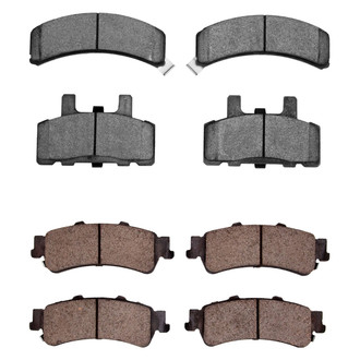 R1 Concepts® - Semi-Metallic Semi-Metallic Front and Rear Brake Pad Set