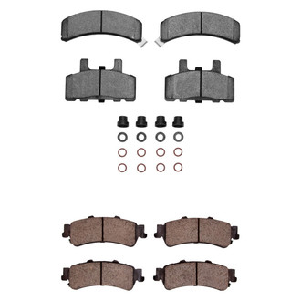 R1 Concepts® - Semi-Metallic Semi-Metallic Front and Rear Brake Pad Set