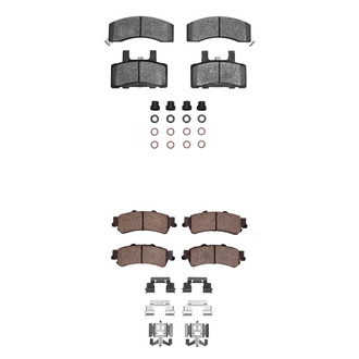 R1 Concepts® - Semi-Metallic Semi-Metallic Front and Rear Brake Pad Set