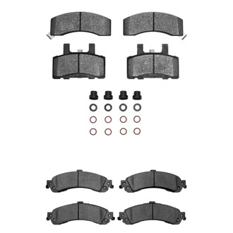 R1 Concepts® - Semi-Metallic Front and Rear Brake Pad Set