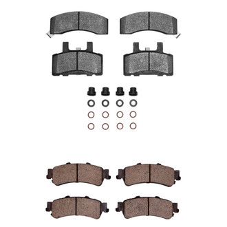 R1 Concepts® - Semi-Metallic Semi-Metallic Front and Rear Brake Pad Set