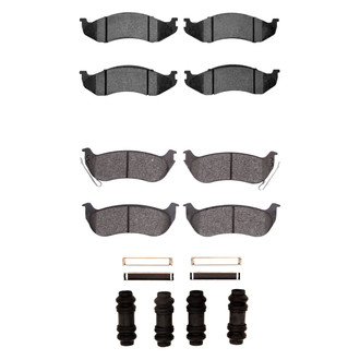 R1 Concepts® - Semi-Metallic Semi-Metallic Front and Rear Brake Pad Set