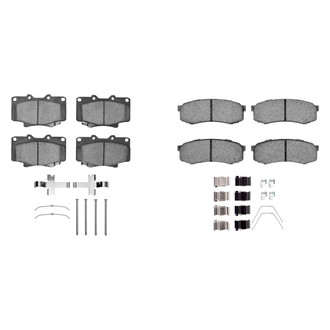 R1 Concepts® - Semi-Metallic Semi-Metallic Front and Rear Brake Pad Set