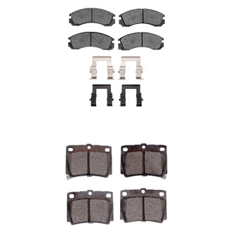 R1 Concepts® - Semi-Metallic Front and Rear Brake Pad Set