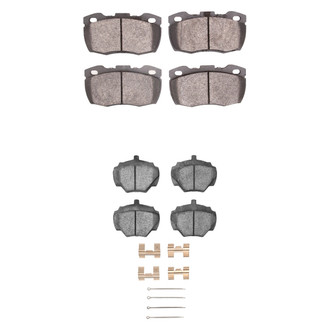 R1 Concepts® - Semi-Metallic Semi-Metallic Front and Rear Brake Pad Set