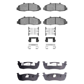 R1 Concepts® - Semi-Metallic Semi-Metallic Front and Rear Brake Pad Set