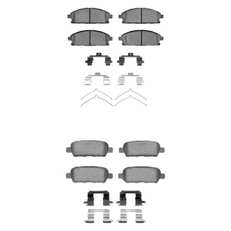 R1 Concepts® - Semi-Metallic Front and Rear Brake Pad Set