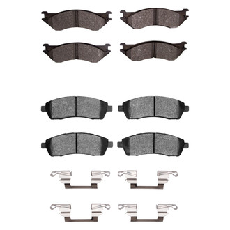 R1 Concepts® - Semi-Metallic Front and Rear Brake Pad Set