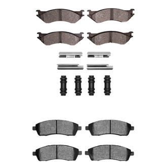 R1 Concepts® - Semi-Metallic Semi-Metallic Front and Rear Brake Pad Set