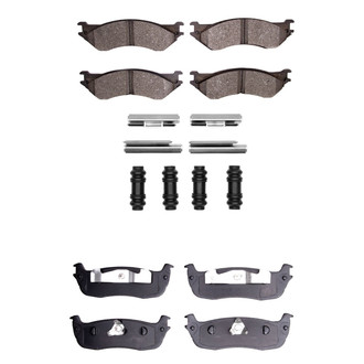 R1 Concepts® - Semi-Metallic Semi-Metallic Front and Rear Brake Pad Set