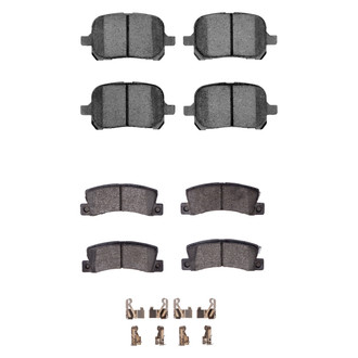 R1 Concepts® - Semi-Metallic Semi-Metallic Front and Rear Brake Pad Set