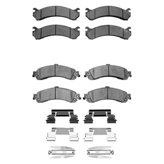 R1 Concepts® - Semi-Metallic Front and Rear Brake Pad Set