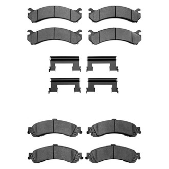 R1 Concepts® - Semi-Metallic Front and Rear Brake Pad Set