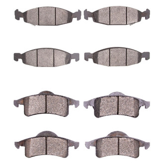 R1 Concepts® - Semi-Metallic Semi-Metallic Front and Rear Brake Pad Set