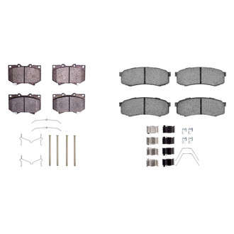 R1 Concepts® - Semi-Metallic Front and Rear Brake Pad Set