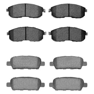 R1 Concepts® - Semi-Metallic Front and Rear Brake Pad Set