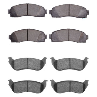 R1 Concepts® - Semi-Metallic Semi-Metallic Front and Rear Brake Pad Set