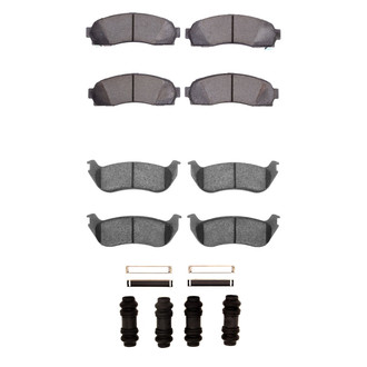 R1 Concepts® - Semi-Metallic Semi-Metallic Front and Rear Brake Pad Set