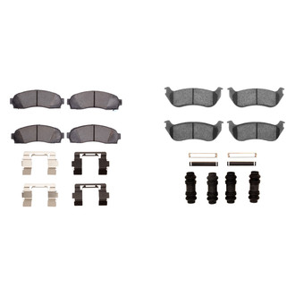 R1 Concepts® - Semi-Metallic Semi-Metallic Front and Rear Brake Pad Set