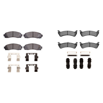 R1 Concepts® - Semi-Metallic Semi-Metallic Front and Rear Brake Pad Set