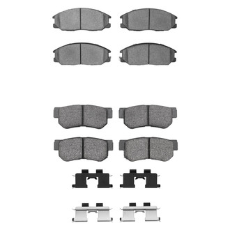 R1 Concepts® - Semi-Metallic Front and Rear Brake Pad Set