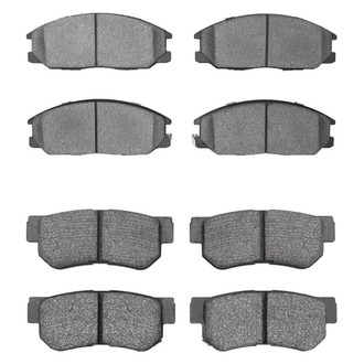 R1 Concepts® - Semi-Metallic Front and Rear Brake Pad Set
