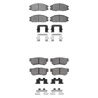 R1 Concepts® - Semi-Metallic Front and Rear Brake Pad Set