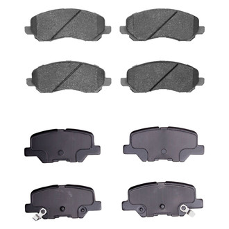 R1 Concepts® - Semi-Metallic Front and Rear Brake Pad Set
