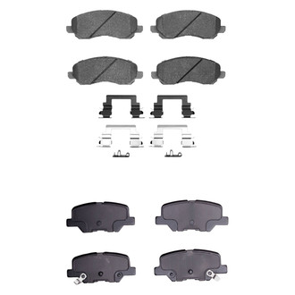 R1 Concepts® - Semi-Metallic Front and Rear Brake Pad Set