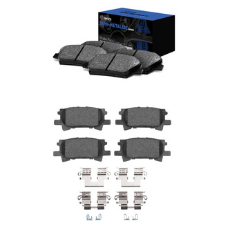 R1 Concepts® - Semi-Metallic Front and Rear Brake Pad Set