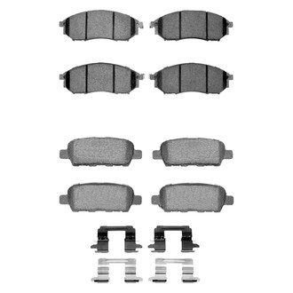 R1 Concepts® - Semi-Metallic Front and Rear Brake Pad Set