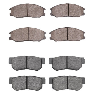 R1 Concepts® - Semi-Metallic Front and Rear Brake Pad Set