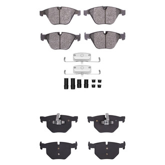 R1 Concepts® - Semi-Metallic Semi-Metallic Front and Rear Brake Pad Set