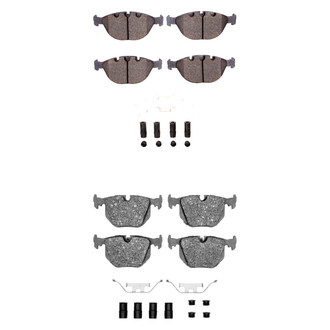 R1 Concepts® - Semi-Metallic Semi-Metallic Front and Rear Brake Pad Set