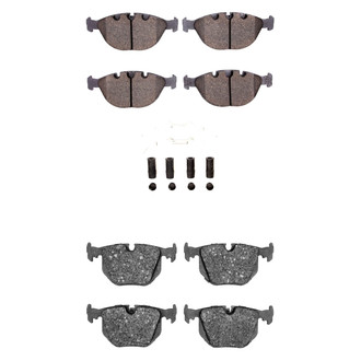 R1 Concepts® - Semi-Metallic Semi-Metallic Front and Rear Brake Pad Set