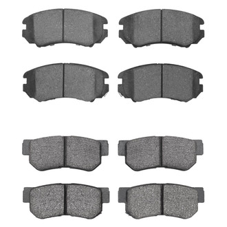 R1 Concepts® - Semi-Metallic Front and Rear Brake Pad Set