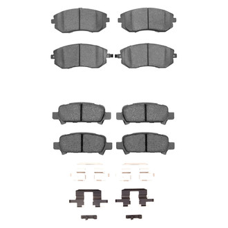 R1 Concepts® - Semi-Metallic Semi-Metallic Front and Rear Brake Pad Set