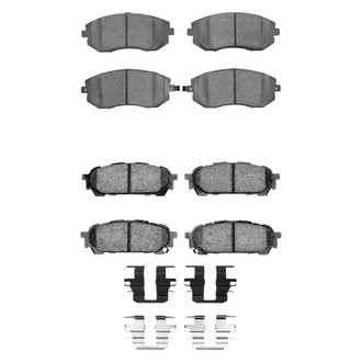R1 Concepts® - Semi-Metallic Semi-Metallic Front and Rear Brake Pad Set