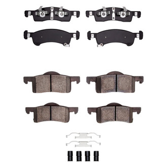 R1 Concepts® - Semi-Metallic Semi-Metallic Front and Rear Brake Pad Set