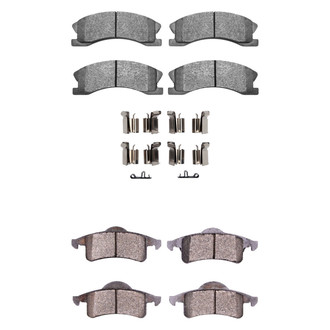 R1 Concepts® - Semi-Metallic Semi-Metallic Front and Rear Brake Pad Set