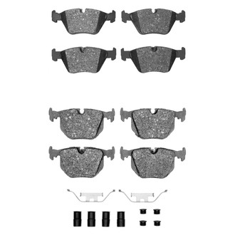 R1 Concepts® - Semi-Metallic Semi-Metallic Front and Rear Brake Pad Set